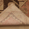 Vintage Malatya Turkish Runner Rug 3x11 ft — Brown & Beige Geometric
