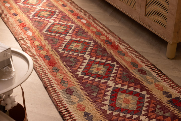 Pareth Persian-Style Kilim Runner Rug