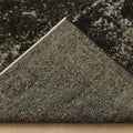 Vintage Isparta Turkish Area Rug 5x9 ft — Black Overdyed (No. 55555)