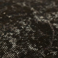 Vintage Isparta Turkish Area Rug 5x9 ft — Black Overdyed (No. 55555)