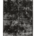 Vintage Isparta Turkish Area Rug 5x9 ft — Black Overdyed (No. 55555)