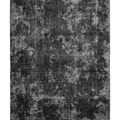Vintage Isparta Turkish Area Rug 5x8 ft — Black Overdyed