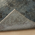 Vintage Isparta Turkish Area Rug 5x8 ft — Blue Overdyed (No. 55565)