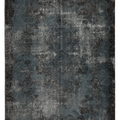 Vintage Isparta Turkish Area Rug 5x8 ft — Blue Overdyed (No. 55565)