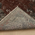 Vintage Isparta Turkish Area Rug 6x9 ft — Black & Red Distressed