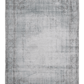 Vintage Manisa Turkish Area Rug 5x8 ft — Blue & Gray Distressed
