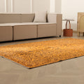 Vintage Isparta Turkish Area Rug 5x9 ft — Orange Floral (No. 55603)