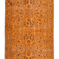 Vintage Isparta Turkish Area Rug 5x9 ft — Orange Floral (No. 55603)
