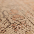 Vintage Nevşehir Turkish Area Rug 4x8 ft — Beige & Orange Floral