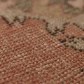 Vintage Niğde Turkish Runner Rug 2x9 ft — Pink & Gray Geometric