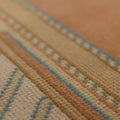Vintage Muğla Turkish Runner Rug 3x6 ft — Orange & Beige Geometric