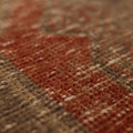 Vintage Malatya Turkish Runner Rug 3x12 ft — Red & Brown Geometric (No. 55662)