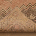 Vintage Nevşehir Turkish Area Rug 4x8 ft — Orange & Beige Geometric