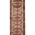 Vintage Southeastern Persian Style Kilim Runner Rug 3x11 ft — Beige & Brown Geometric