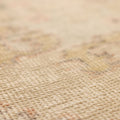Vintage Nevşehir Turkish Area Rug 3x7 ft — Orange & Beige Floral
