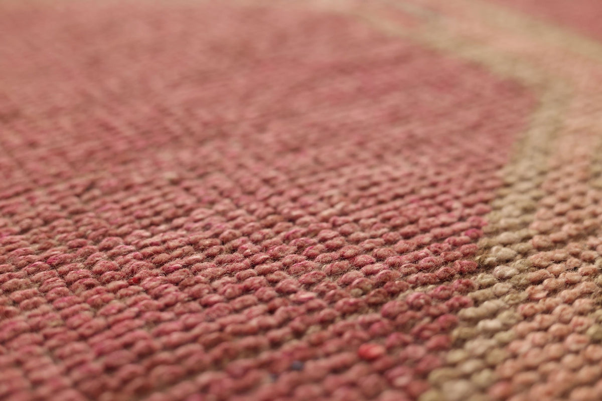 Vintage Southeastern Persian Style Runner Rug 3x10 ft — Red & Brown Geometric