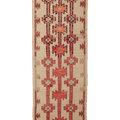 Vintage Southeastern Persian Style Kilim Runner Rug 4x11 ft — Beige & Orange Geometric