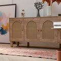Beige floral Persian-style runner rug in wool and cotton, 2.7 x 12.9 ft, featuring a maximalist bohemian design.