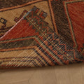 Vintage Malatya Turkish Runner Rug 2x10 ft — Red & Beige Geometric (No. 55841)