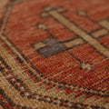 Vintage Malatya Turkish Runner Rug 2x10 ft — Red & Beige Geometric (No. 55841)