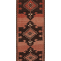 Vintage Malatya Turkish Runner Rug 3x10 ft — Red & Brown Geometric (No. 55866)
