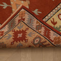 Vintage Muğla Turkish Runner Rug 3x10 ft — Red & Beige Geometric