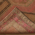 Vintage Malatya Turkish Runner Rug 5x11 ft — Brown & Red Geometric