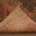 Vintage Malatya Turkish Runner Rug 3x13 ft — Red & Brown Geometric