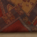 Vintage Malatya Turkish Runner Rug 2x11 ft — Red & Brown Geometric