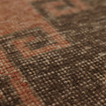 Vintage Malatya Turkish Runner Rug 3x10 ft — Orange & Brown Geometric (No. 55969)