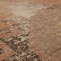 Vintage Malatya Turkish Runner Rug 3x11 ft — Orange & Beige Distressed