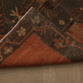 Vintage Malatya Turkish Runner Rug 3x11 ft — Red & Brown Geometric (No. 55992)