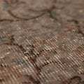 Vintage Isparta Turkish Runner Rug 2x9 ft — Gray & Brown Floral