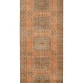 Vintage Konya Turkish Runner Rug 4x11 ft — Orange & Brown Floral