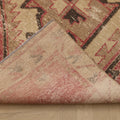 Vintage Malatya Turkish Runner Rug 3x13 ft — Red & Beige Geometric