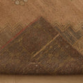 Vintage Kayseri Turkish Area Rug 4x7 ft — Beige & Brown Geometric