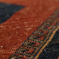 Vintage Konya Turkish Runner Rug 3x9 ft — Red & Blue Geometric