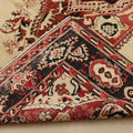 Vintage Sivas Turkish Area Rug 6x10 ft — Red & Beige Floral (No. 56078)