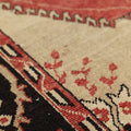Vintage Sivas Turkish Area Rug 6x10 ft — Red & Beige Floral (No. 56078)