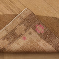 Vintage Kars Turkish Runner Rug 5x10 ft — Beige & Brown Geometric