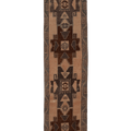 Vintage Malatya Turkish Runner Rug 3x12 ft — Brown & Beige Geometric