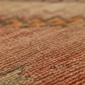Vintage Malatya Turkish Runner Rug 3x11 ft — Orange & Beige Geometric