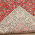 Vintage Isparta Turkish Area Rug 6x10 ft — Red Floral (No. 56142)