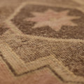 Vintage Malatya Turkish Runner Rug 2x10 ft — Pink & Brown Geometric