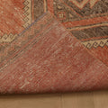 Vintage Malatya Turkish Runner Rug 3x14 ft — Red & Brown Distressed