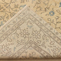 Vintage Isparta Turkish Area Rug 6x10 ft — Beige Floral (No. 56292)