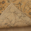 Vintage Manisa Turkish Runner Rug 2x10 ft — Beige Floral