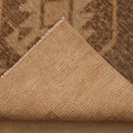 Vintage Malatya Turkish Runner Rug 3x10 ft — Beige & Brown Geometric