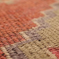 Vintage Southeastern Persian Style Runner Rug 3x12 ft — Red & Orange Geometric
