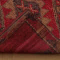 Vintage Southeastern Persian Style Runner Rug 3x13 ft — Red & Brown Geometric